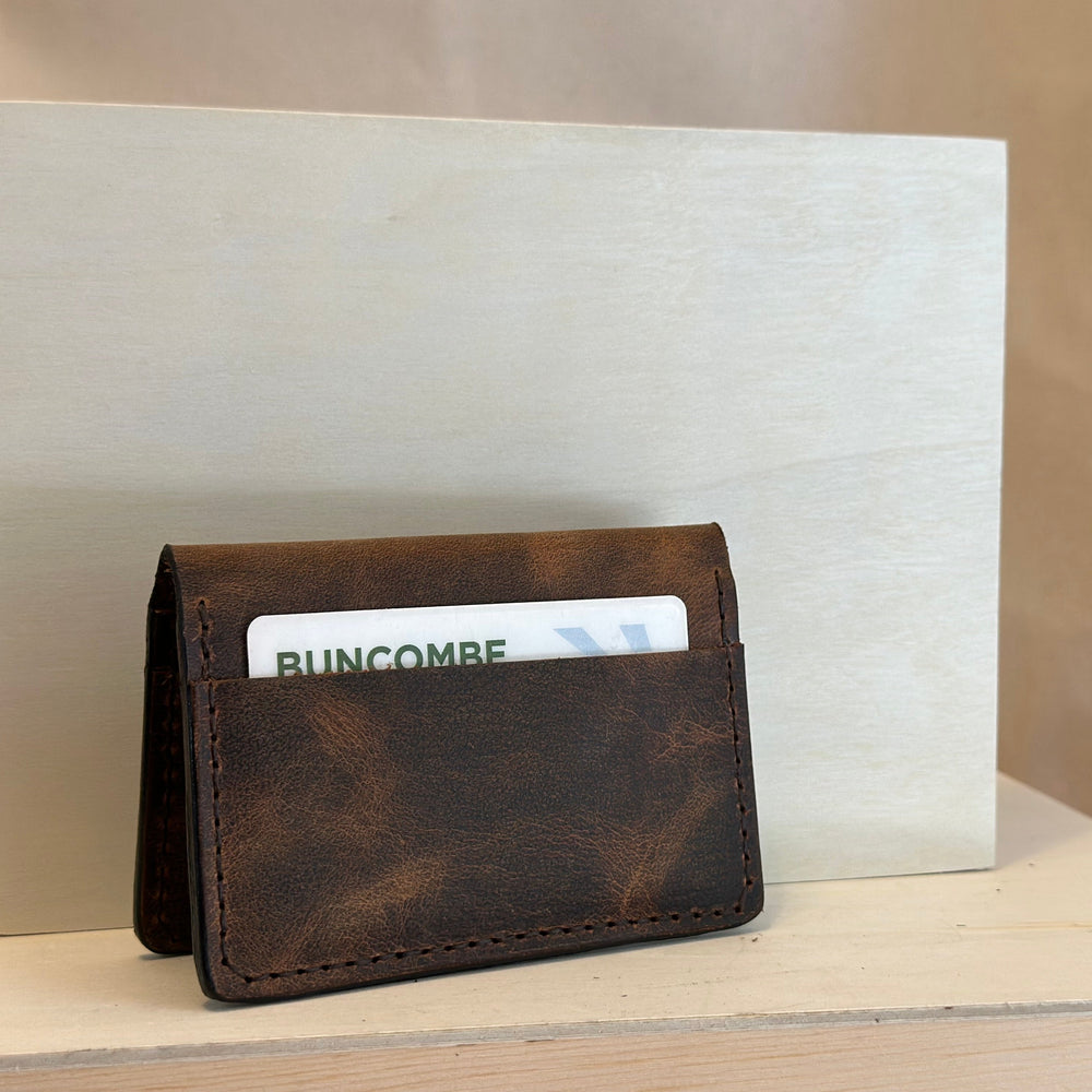 Brown Pull Up Leather Wallet is handstitched from top grain solid leather, handmade and built to last.