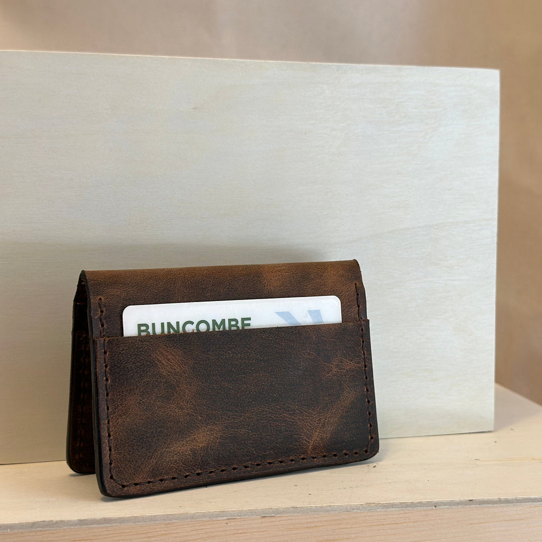 Brown Pull Up Leather Wallet is handstitched from top grain solid leather, handmade and built to last.