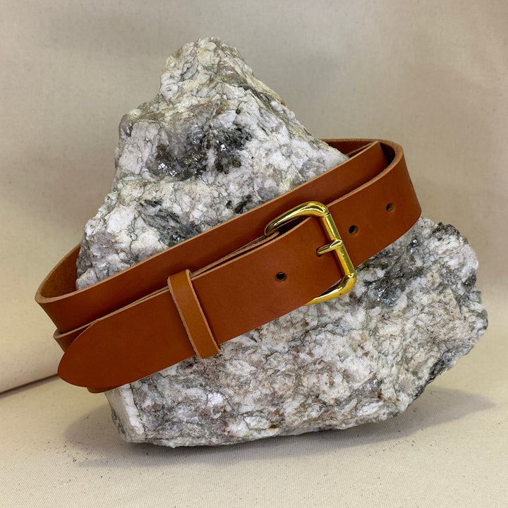 Handmade London Tan Leather Belt