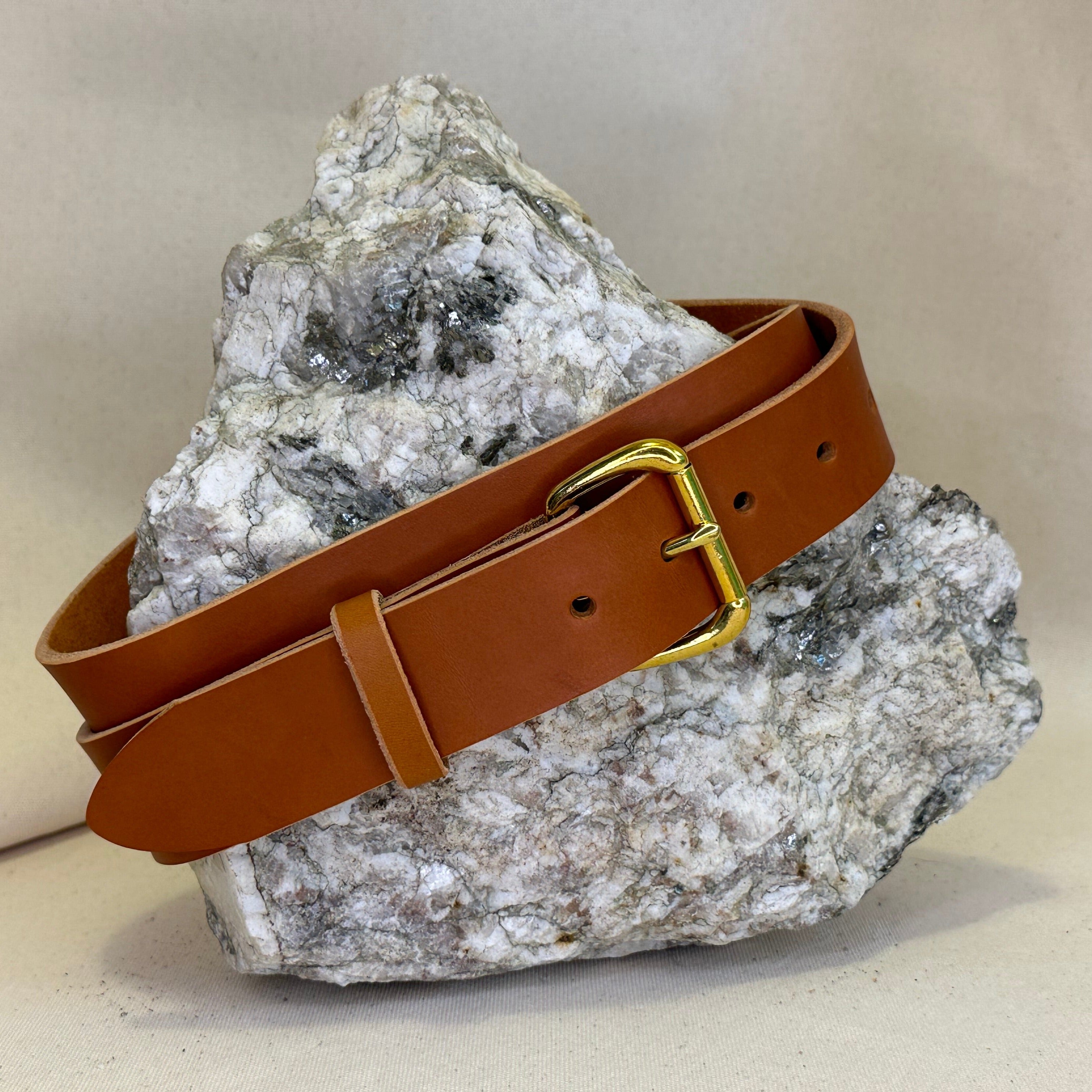 Handmade London Tan Leather Belt