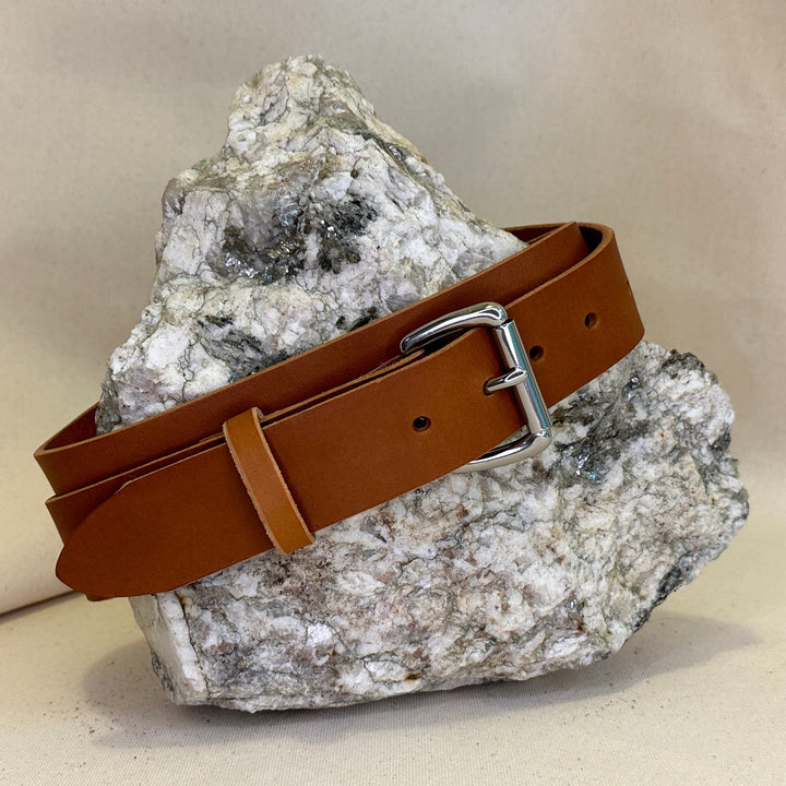 Handmade London Tan Leather Belt