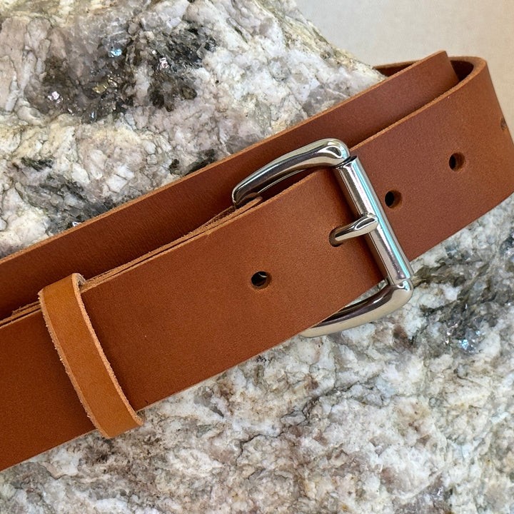 Handmade London Tan Leather Belt
