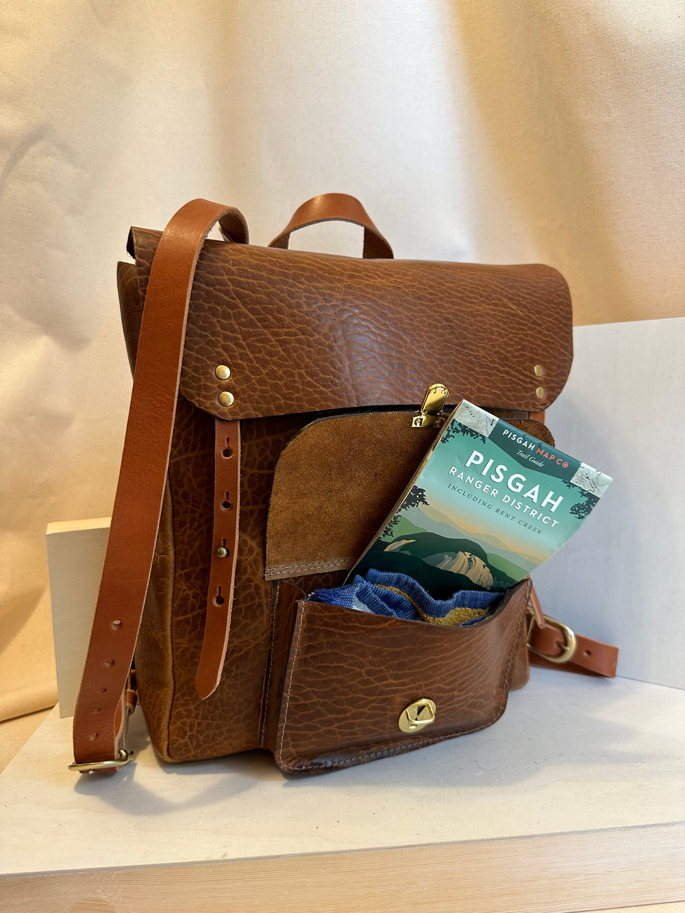 Glazed Bison Tech Companion Leather Backpack – Shining Rock Goods