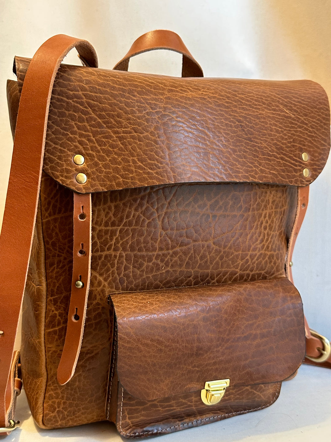 alternative leather backpack The Helka this leather backpack is a true space miracle for the original travel junkie Backpack Purse Vinyll/Alternative Leather Nude