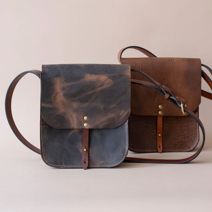 Brown Pull Up Forager Small Cross Body Leather Bag